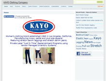 Tablet Screenshot of kayo.com